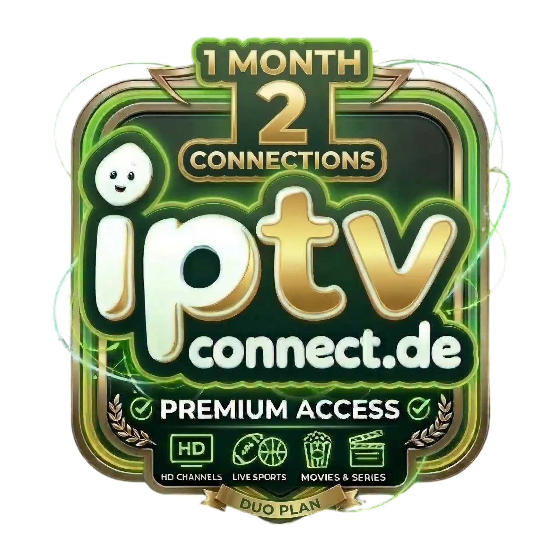 IPTV Subscription 1 Month – 2 Connections – Germany